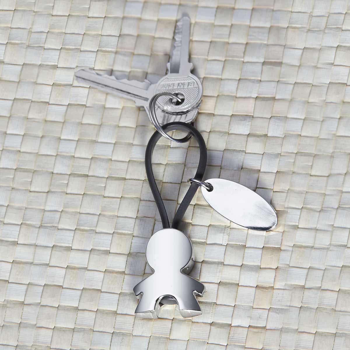 Llavero Persona Con Placa